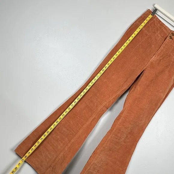 We The Free People Jayde Cord Jeans Women 31 Flare High Rise Corduroy Bellbottom - Picture 4 of 12